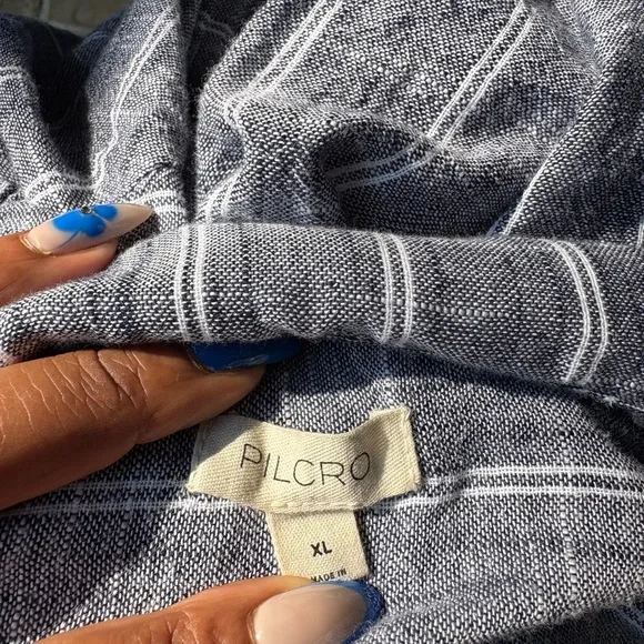 Anthropologie x Pilcro Blue and White Button-Down Shirt Bundle - Picture 8 of 15